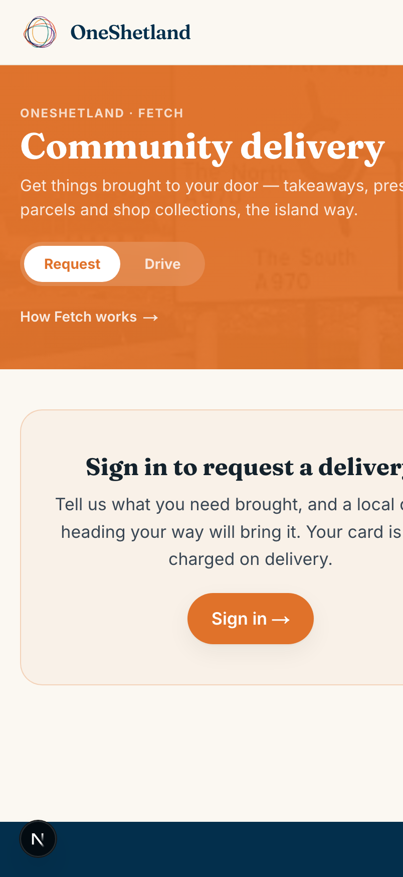 Fetch community delivery