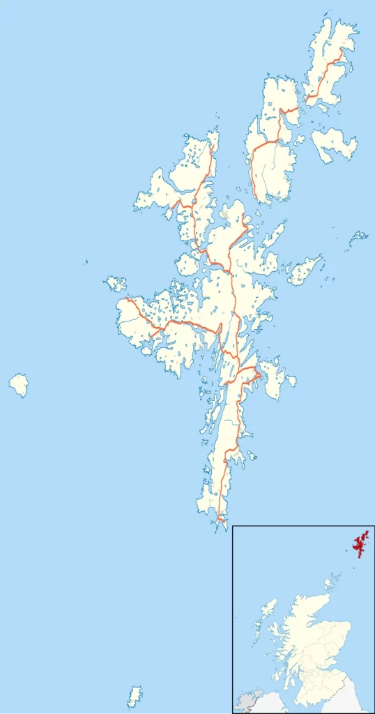 Map of Shetland - OneShetland sustainable caught from Shetland direct to your restaurant